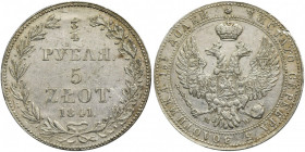 3/4 rouble = 5 zloty Warsaw 1841 MW