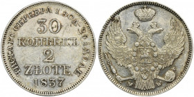 30 kopeck = 2 zlote Warsaw 1837 MW