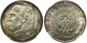 Piłsudski, 10 złotych 1938 - NGC MS61 - BARDZO ŁADNA