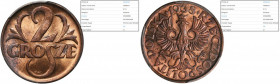 2 grosze 1938 - PCGS MS65 RB MAX