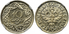 10 groszy 1923 - NGC MS63