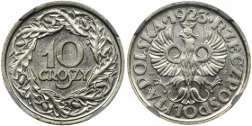 10 groszy 1923 - NGC MS63