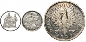 Konstytucja, 5 złotych 1925 - RZADKA, 81 perełek
