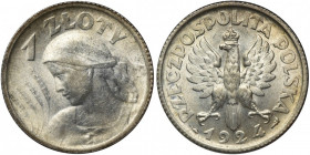 Kobieta i kłosy, 1 złoty Paryż 1924