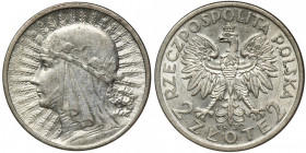 Głowa Kobiety, 2 złote 1932