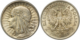 Głowa Kobiety, 2 złote 1933