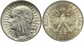 Głowa Kobiety, 5 złotych Warszawa 1934