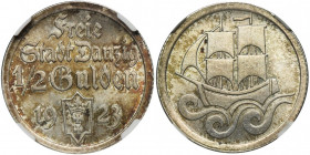 Free City of Danzig, 1/2 gulden 1923 - NGC MS63