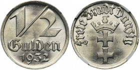 Free City of Danzig, 1/2 gulden 1932 - NGC MS63