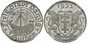 Free City of Danzig, 2 gulden 1932 Cog - NGC MS64+ 2-ga nota