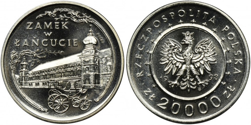 PRÓBA NIKIEL, 20.000 złotych 1993 Zamek w Łańcucie Reference: Parchimowicz P610...