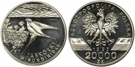 PRÓBA NIKIEL, 20.000 złotych 1993 Jaskółki