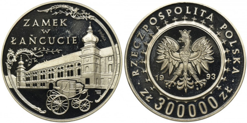 PRÓBA NIKIEL, 300.000 złotych 1993 Zamek w Łańcucie Reference: Parchimowicz P658...