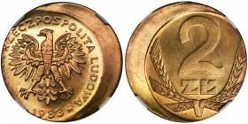 DESTRUKT, 2 złote 1983 - NGC MS64