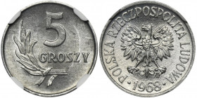 5 groszy 1968 - NGC MS65