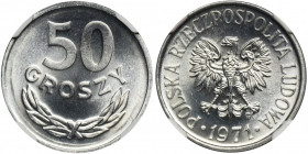 50 groszy 1971 - NGC MS66