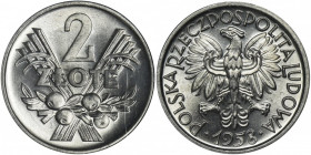 2 złote 1958 Jagody - NGC MS67 2-ga nota