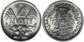 2 złote 1958 Jagody - NGC MS66