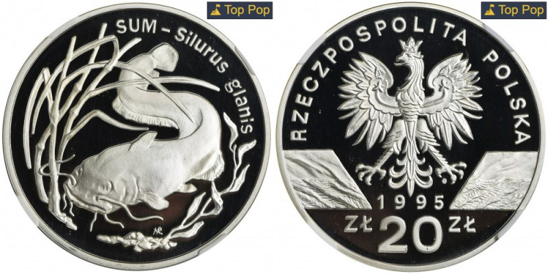 20 złotych 1995 Sum - NGC PF70 ULTRA CAMEO Idealny stan zachowania.
 Nakład 20....