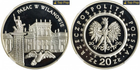 20 złotych 2000 Pałac w Wilanowie - NGC PF70 ULTRA CAMEO MAX