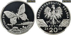 20 złotych 2001 Paź królowej - NGC PF70 ULTRA CAMEO MAX