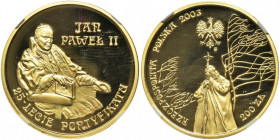200 złotych 2003 Jan Paweł II - NGC PF69 ULTRA CAMEO 2-ga nota