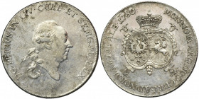 Duchy of Courland, Peter Biron, Thaler Mitawa 1780