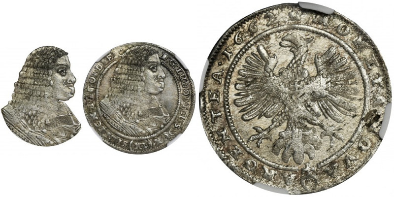 Silesia, Duchy of Liegnitz-Brieg-Wohlau, Ludwig IV, 15 Kreuzer Brieg 1662 - NGC ...