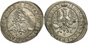 Silesia, Duchy of Oels, Karl Friedrich, 6 Kreuzer Oels 1715 CVL