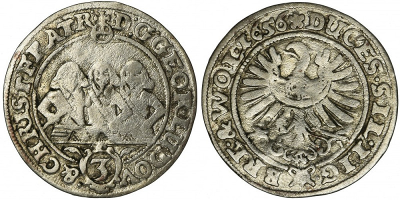 Silesia, Duchy of Liegnitz-Brieg-Wohlau, Georg III, Ludwig IV and Christian, 3 K...