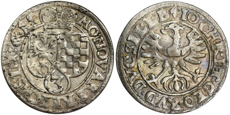 Silesia, John Christian and George Rudolph, 3 Kreuzer Zloty Stok 1615 Odmiana z ...