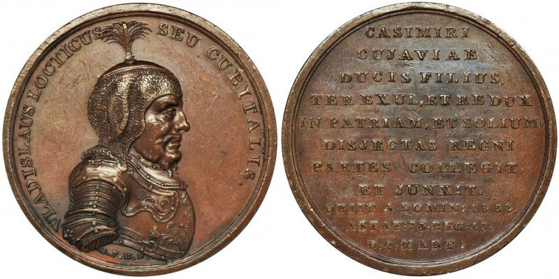 Medal from the Royal Suite, Ladislaus the Short - bronze Medal z serii Suity Kró...