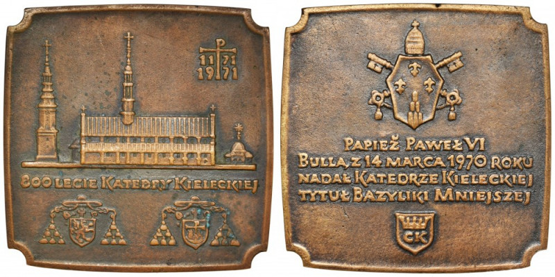 Medal 800-lecie Katedry Kieleckiej 1971 Bardzo ładnie zachowany egzemplarz. Brak...