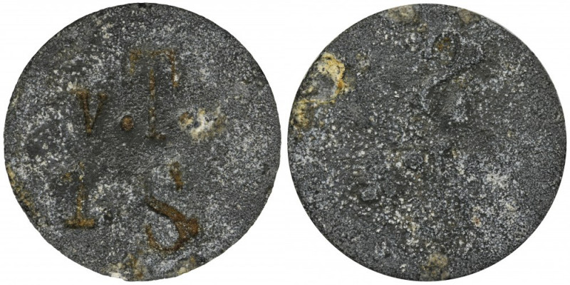 Dominial token, Strykowo Jednostronny żeton dominialny z dominium Strykowo o nom...