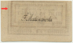4 złote 1794 (1)(D) - rewers z odbitym drukiem innego banknotu