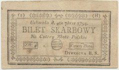 4 złote 1794 (2)(H)