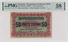Posen, 50 Kopecks 1916 - short clause (P2c) - PMG 58