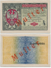 1/2 marki 1916 Generał - WZÓR Awers i Rewers - (2szt.) - RZADKOŚĆ