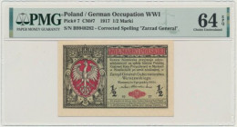 1/2 marki 1916 Generał - PMG 64 EPQ