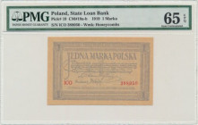 1 marka 1919 - ICO - PMG 65 EPQ