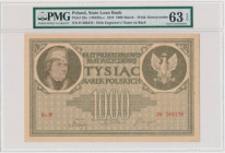 1.000 marek 1919 - Ser. H - PMG 63 EPQ