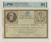 4% państwowa pożyczka premjowa na 1.000 marek 1920 - PMG 64