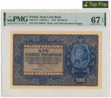 100 marek 1919 - IE Serja N - PMG 67 EPQ MAX