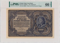 1.000 marek 1919 - III Serja AL - PMG 66 EPQ 2-ga nota