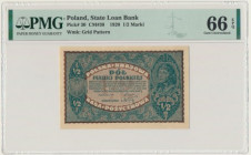 1/2 marki 1920 - PMG 66 EPQ