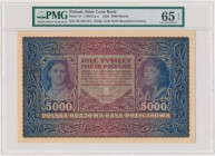 5.000 marek 1920 - II Serja X - PMG 65 EPQ