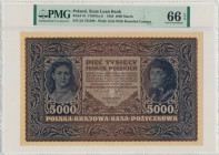 5.000 marek 1920 - III Serja A - PMG 66 EPQ 2-ga nota