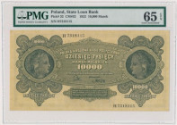 10.000 marek 1922 - H - PMG 65 EPQ