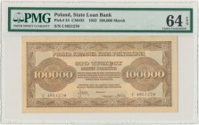100.000 marek 1923 - C - PMG 64 EPQ