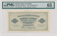 500.000 marek 1923 - I - 7 cyfr - PMG 63